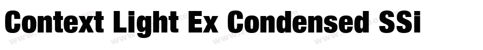 Context Light Ex Condensed SSi Normal字体转换